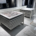 Reclining sliding ceramic tiles display stand
