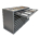 Steel and wood structure drawer-type display cabinet